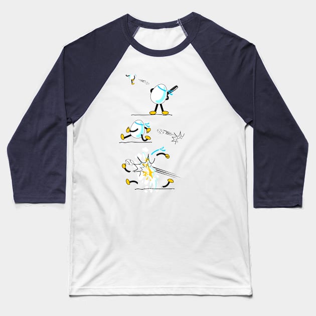 EGG ATHLETE SCHOOL- BASEBALL Baseball T-Shirt by Hydra